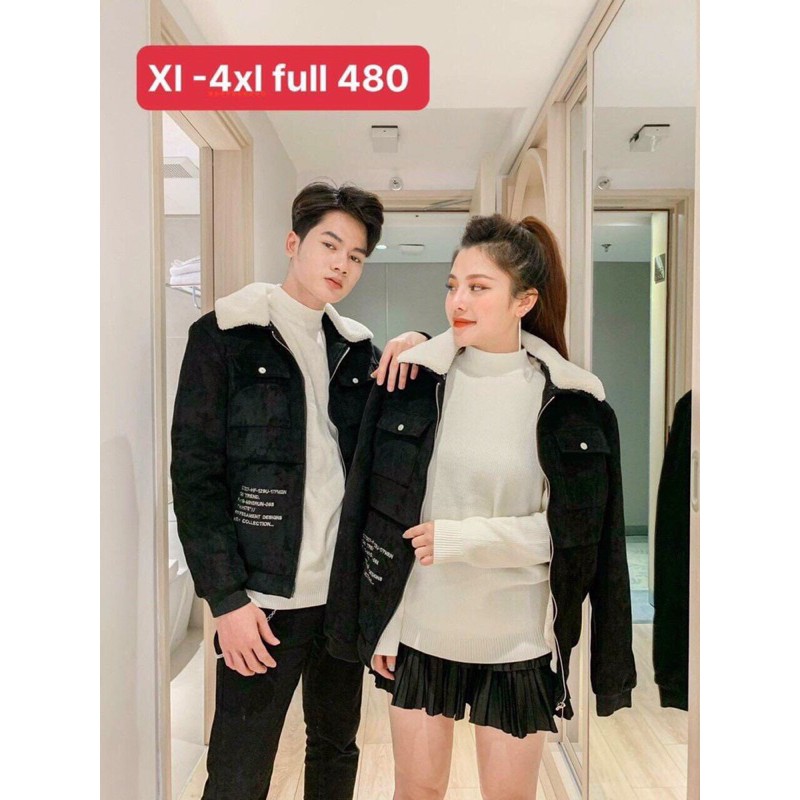 ÁO KHOÁC DA LỘN LÓT LÔNG-CỔ LÔNG SIÊU HOTTT