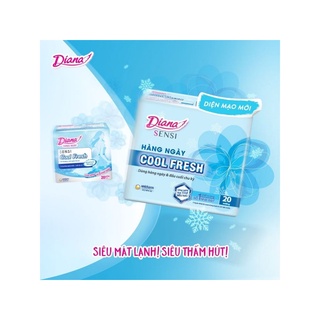 (Combo 6) Gói BVS Sensi Cool Fresh Hàng Ngày Diana 20 miếng