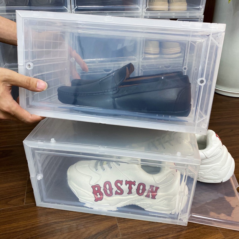 combo 5 hộp đựng giày Sneaker Box nhựa cứng trong suốt 3869