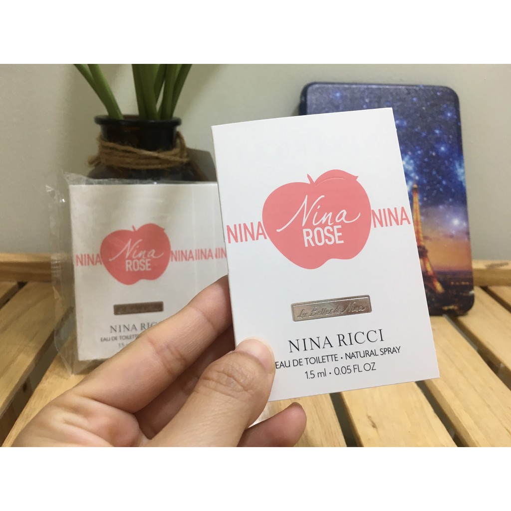 Vial nước hoa Nina Ricci Nina EDT 1.5ml (Nina Rose)