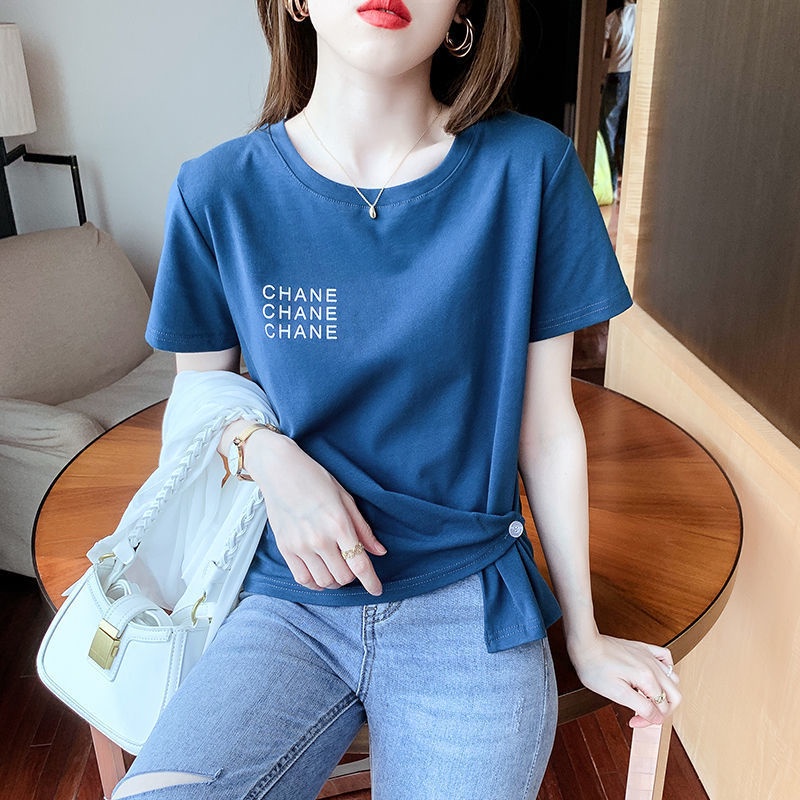 Áo Thun Tay Ngắn Thiết Kế Mới Thời Trang Mùa Hè Dành Cho Nữ