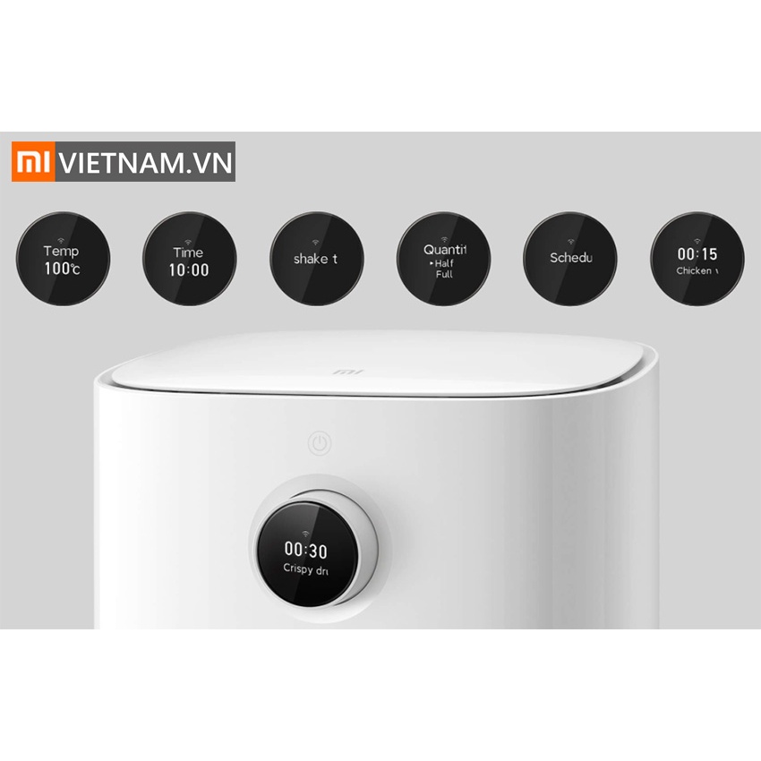 CHÍNH HÃNG - Nồi chiên không dầu Xiaomi Mi Smart Air Fryer 3.5L (Trắng) - Bảo hành 6 Tháng - Tích hợp App Mihome