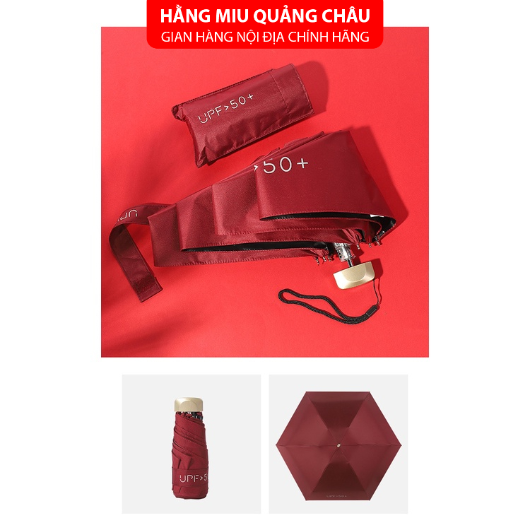 Ô Dù Gấp Gọn Mini UPF50+ Chống Nắng Chống UV Cao Cấp Chính Hãng