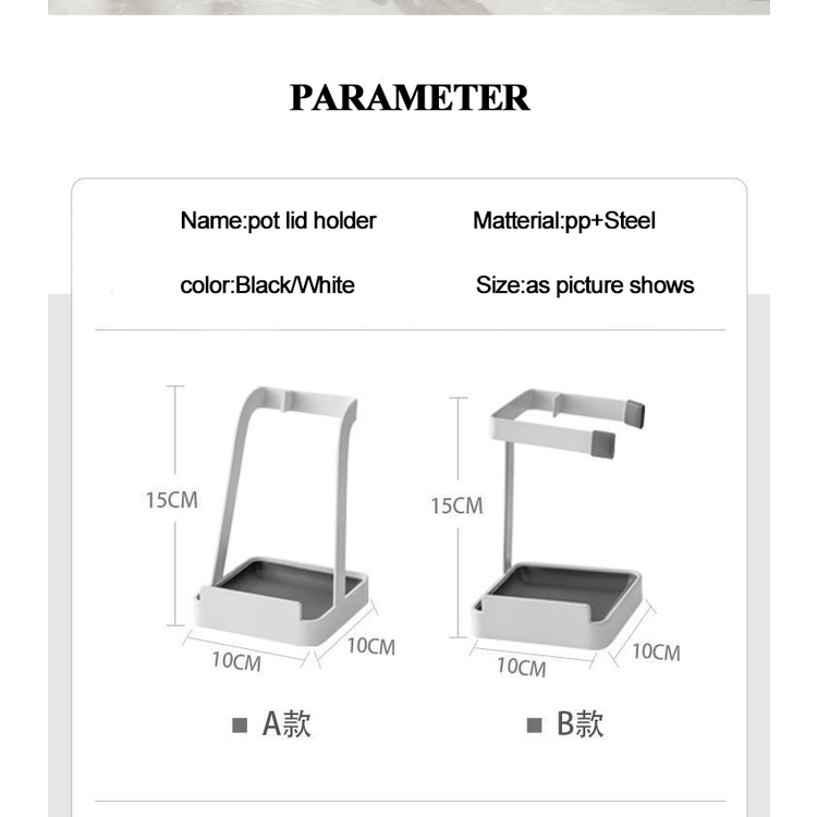 Giá Đỡ Nắp Nồi Ráo Nước Tiện Dụng Cho Nhà Bếp