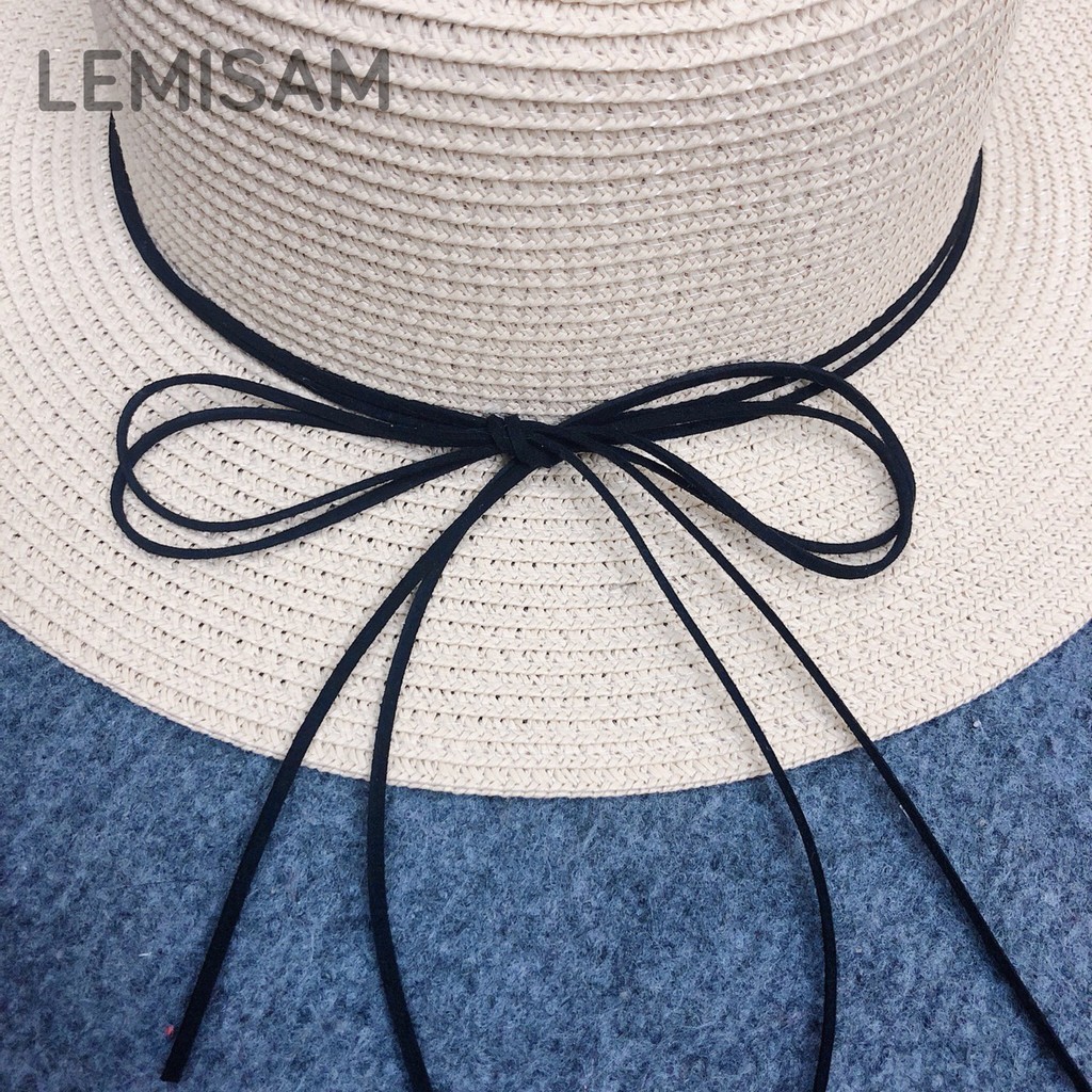 Mũ cói đi biển cho nữ cao cấp thắt nơ đẹp giá rẻ đi biển nón sang trọng siêu hot thời trang đẹp Vintage MC01