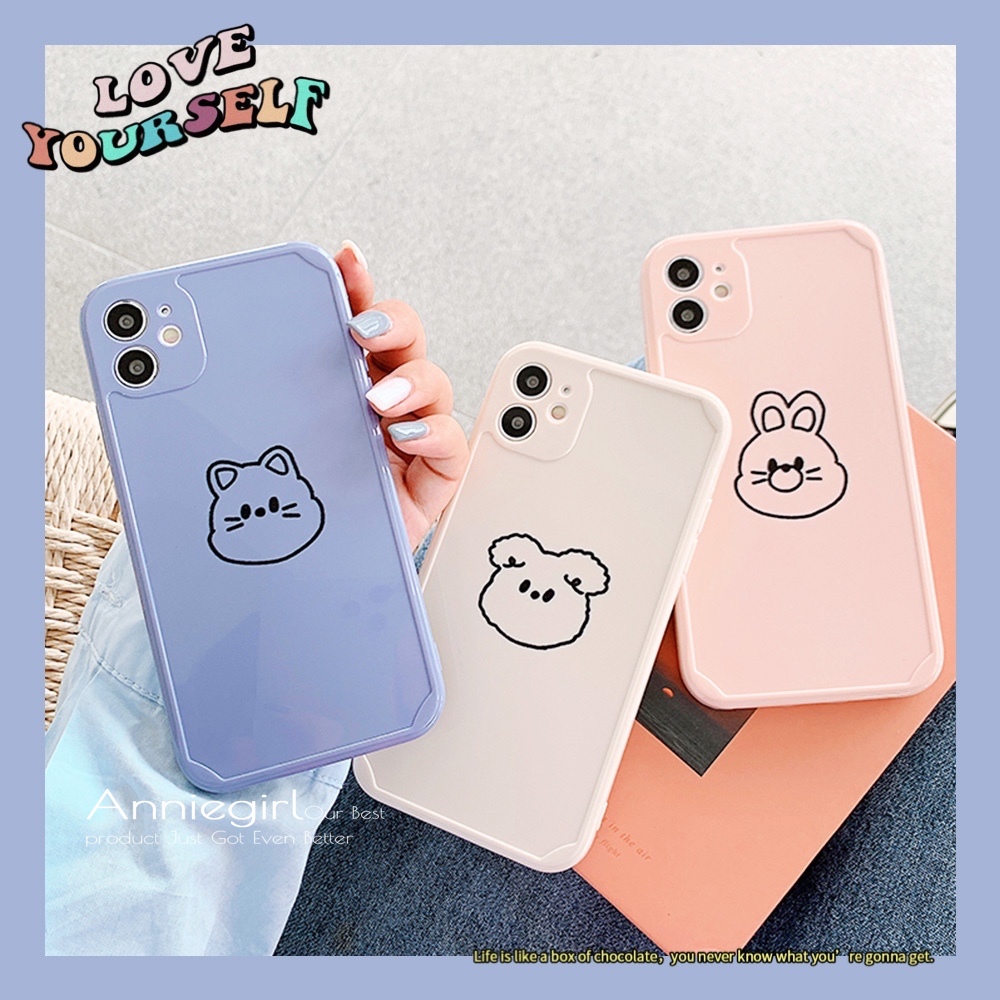 Ốp điện thoại silicon họa tiết mèo/thỏ đáng yêu chống sốc dành cho IPhone 11 Pro Max X Xs Max XR 8 7 Plus | BigBuy360 - bigbuy360.vn