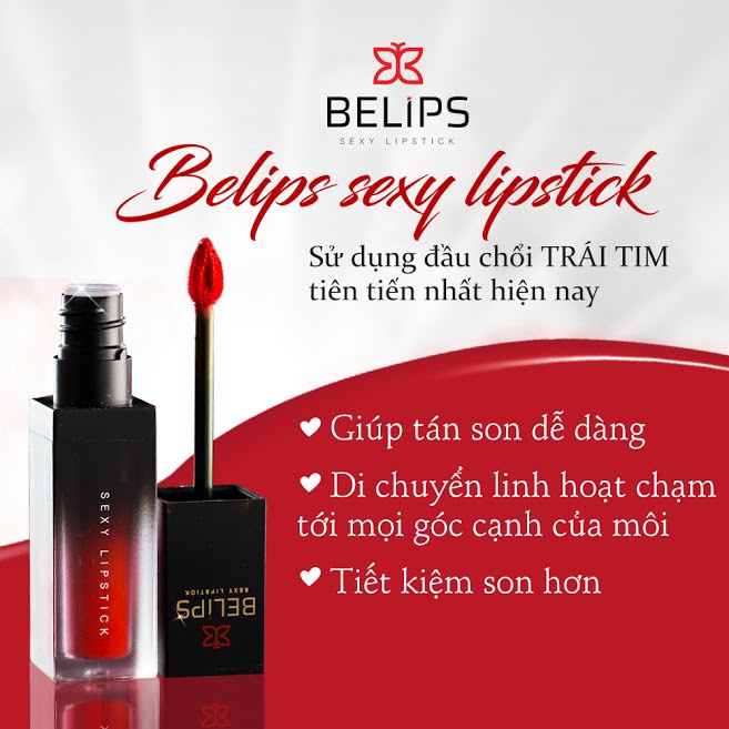 Son Kem Lì Màu Faded Hồng San Hô Belips Sexy Lipstick Không Chì (3,7G)