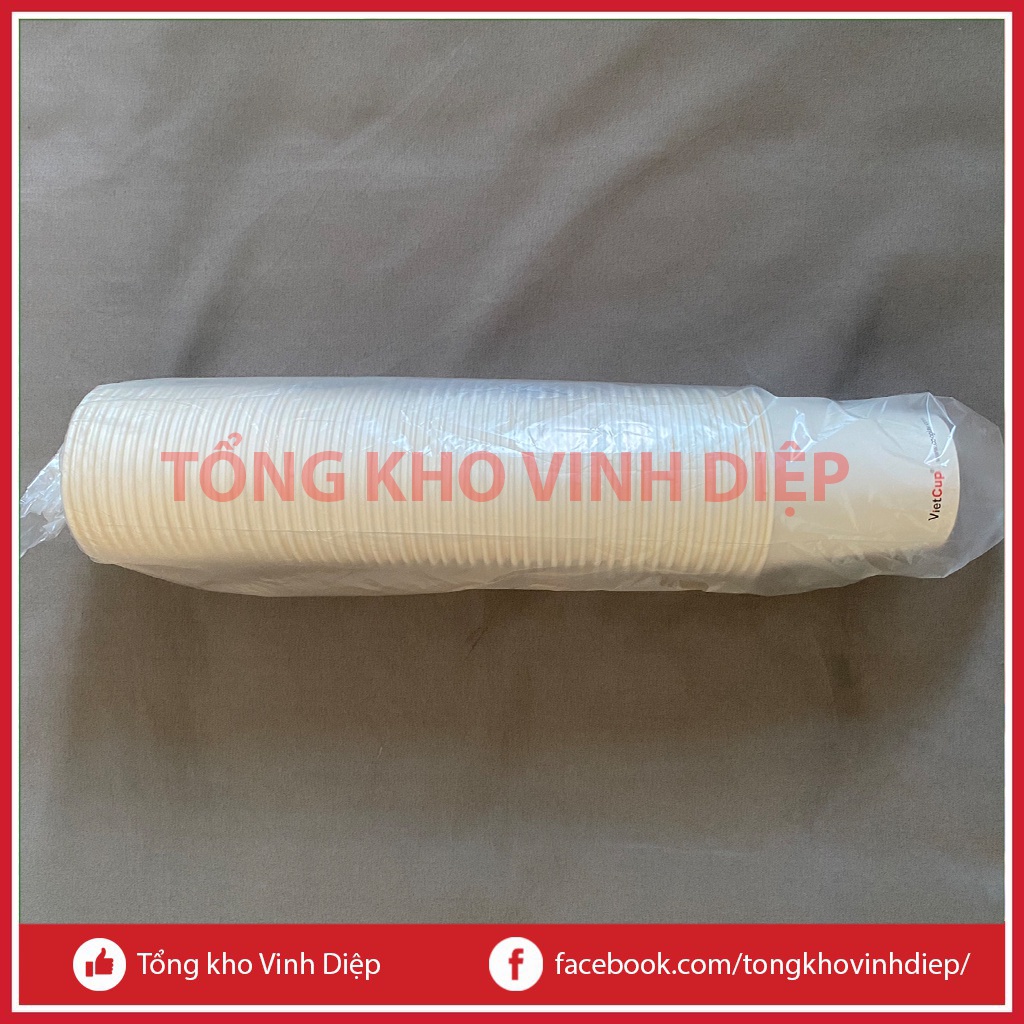 Combo 1 bịch 50 cốc giấy dùng 1 lần 180ml loại cao cấp thân thiện với môi trường