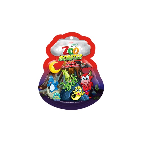 Kẹo Dẻo Zoo Monster Bibica 3D 50g
