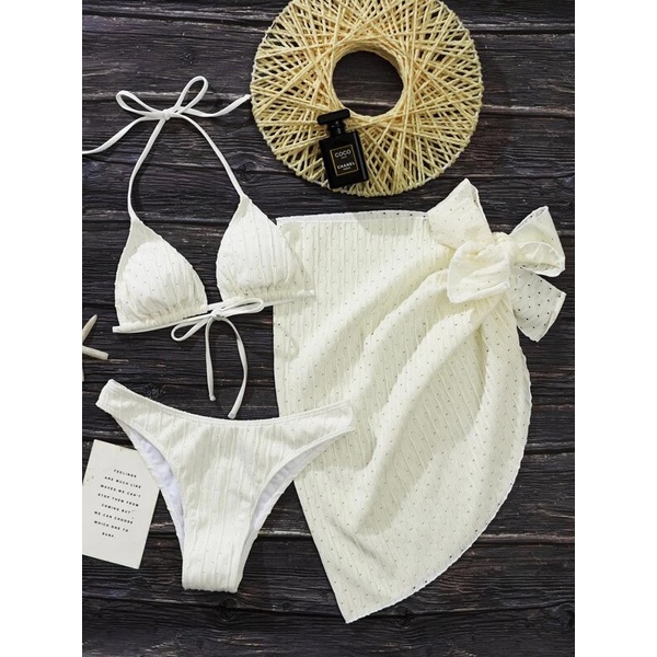 Bikini bãi biển ba mảnh Châu Âu và Mỹ phong cách đồ bơi nữ