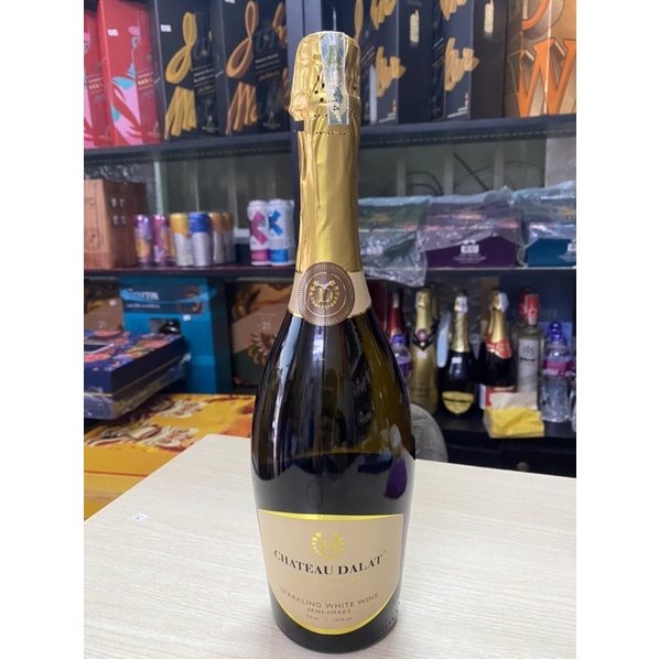 [Chính Hãng] Vang Nổ Trắng Chateau Dalat Sparkling white 11 720ml