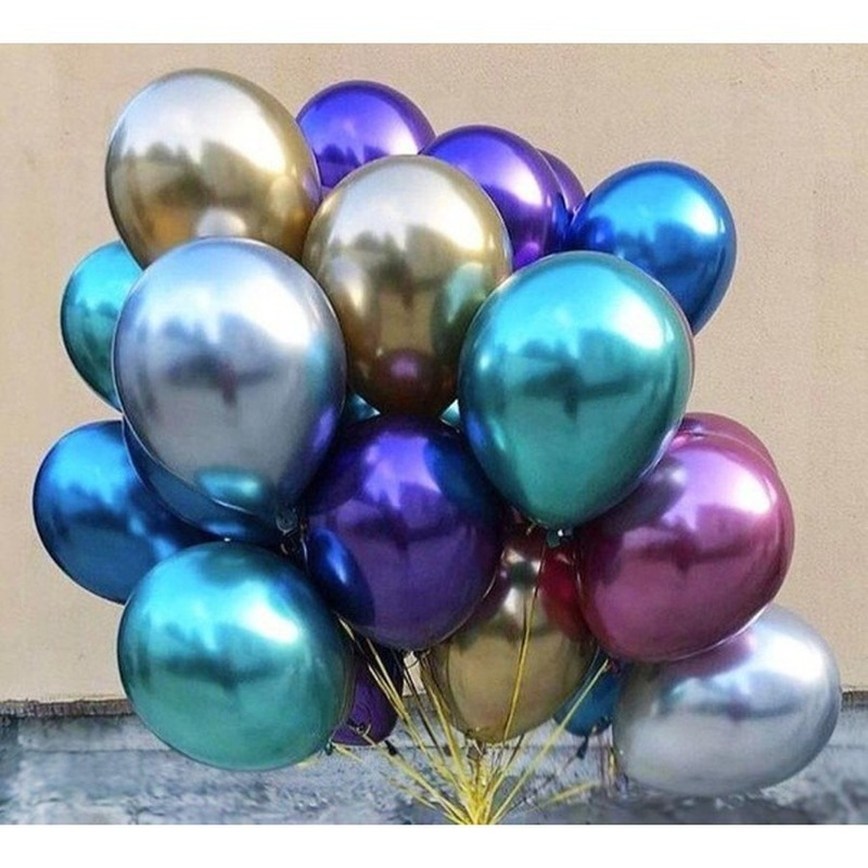5 Bong bóng cao su 12 inch màu sắc lấp lánh