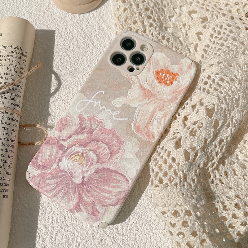 Ốp điện thoại mềm hoạ tiết hoa cổ điển thích hợp cho iphone 11 12 Mini Pro Max Xs X Xr 7 8 Plus Se 2020