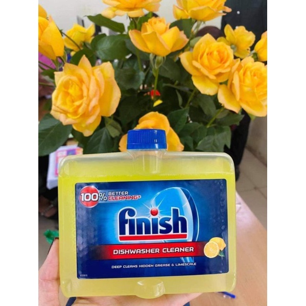 Nước Tẩy Rửa Máy Rửa Chén Finish Dishwasher Cleaner 250ml - Nước Vệ Sinh Máy Rửa Chén hương chanh– Chính Hãng