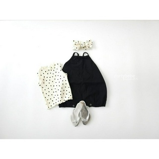 Set yếm chấm bi Partybebe Hàn Quốc cho bé