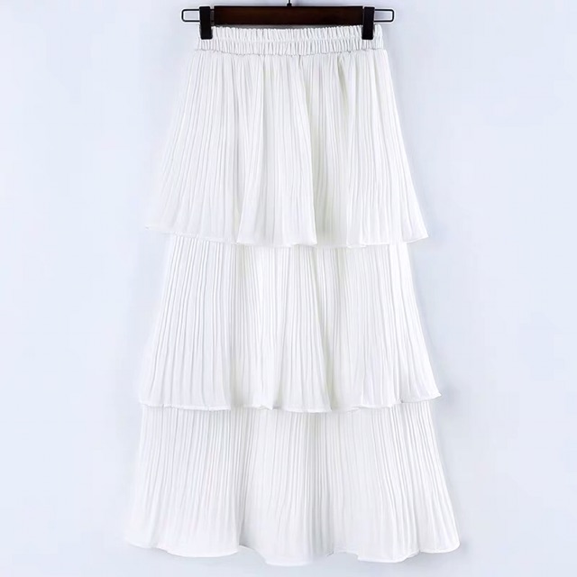 Chân Váy 3 Tầng Dài Dáng Xếp Li Cạp Chun Cao Cấp CV03 | BigBuy360 - bigbuy360.vn