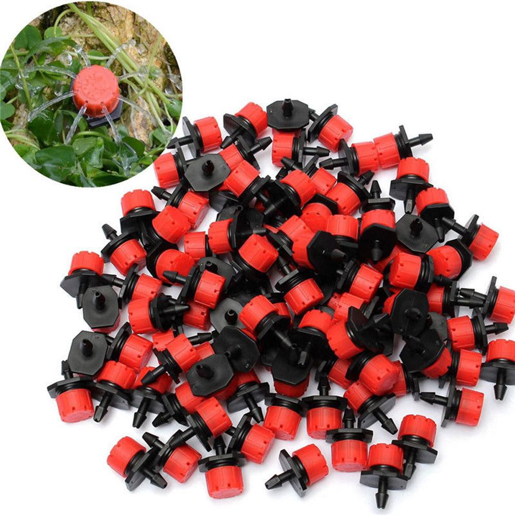Set 100 Đầu Tưới Nước Nhỏ Giọt Điều Chỉnh Được 1 / 4 Inch