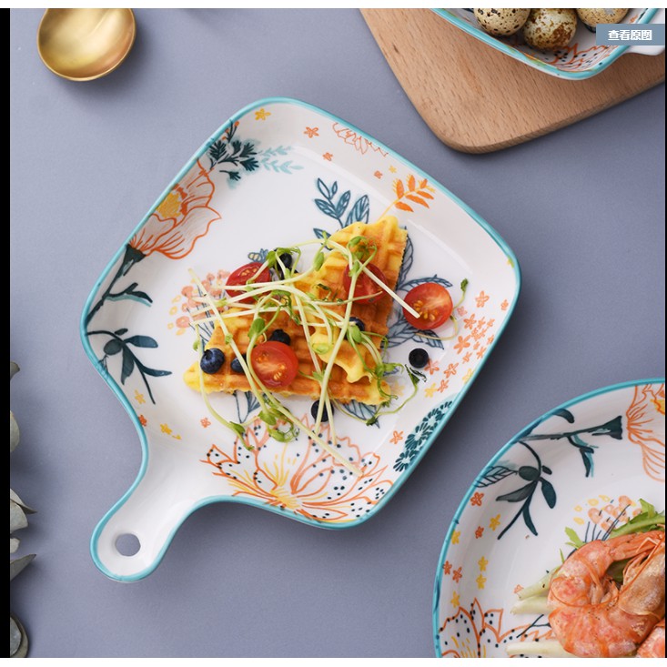 Bộ bát, đĩa cao cấp sứ làm vườn tươi mới