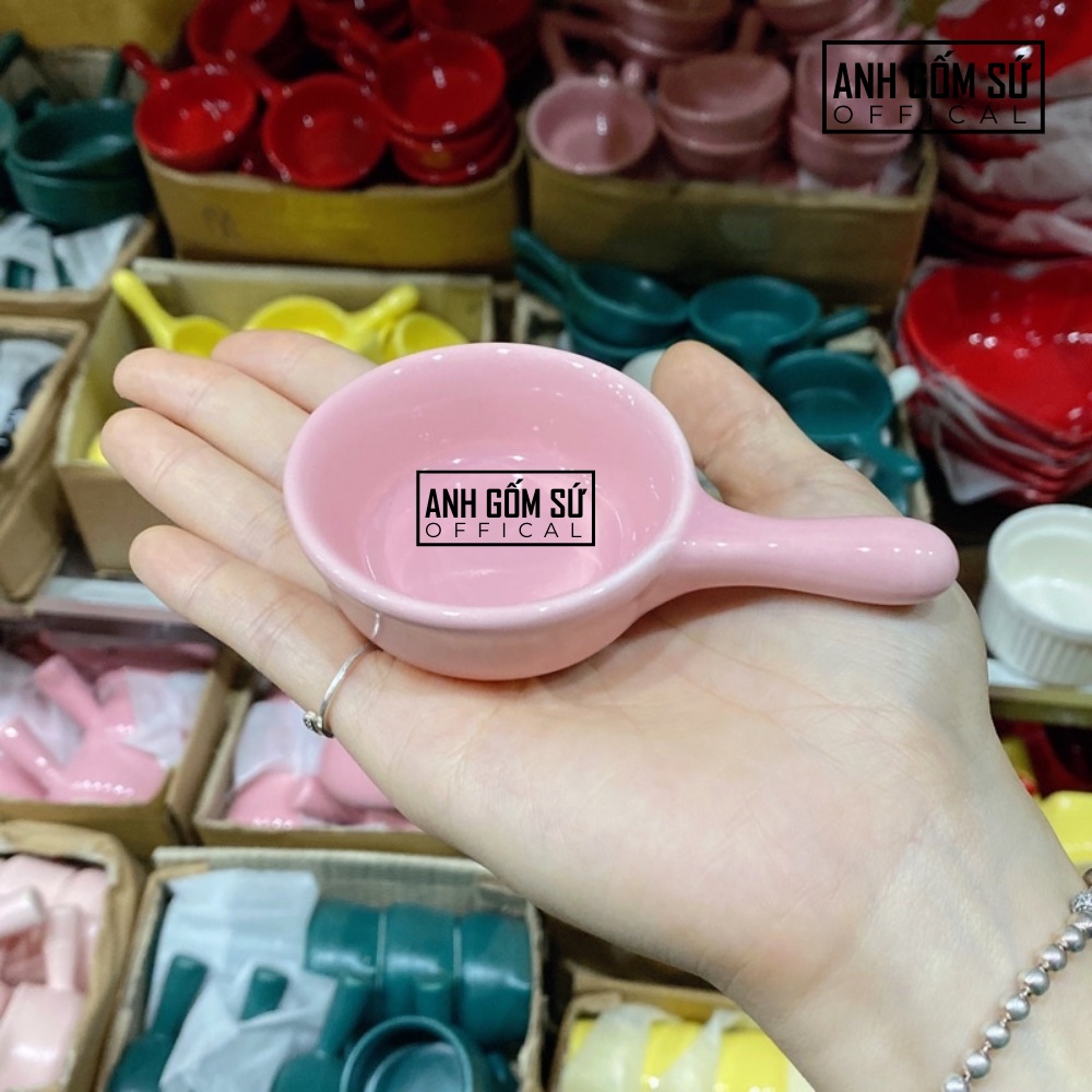 Chén đựng gia vị, hũ ăn dặm, que sứ đựng tương ớt hoặc sốt chấm, đĩa sứ decor bàn ăn siêu đẹp