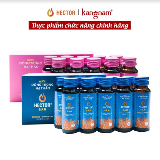 COMBO Nước Đông Trùng Hạ Thảo Hector Collagen và Hector Sâm