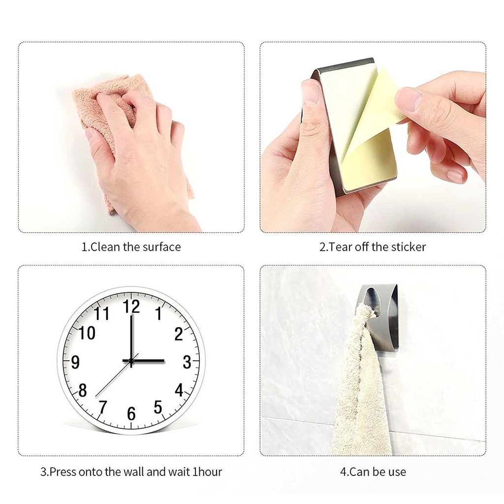 LLOYD Giá Đỡ Treo Khăn Bằng Thép Không Gỉ Gắn Tường
