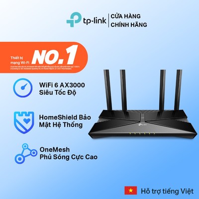 [Wi-Fi 6 - Tốc Độ 2402Mbps] Bộ Phát Wifi TP-Link Archer AX53 Wifi 6 AX3000 | 4 Ăng Ten, Phát Sóng Mạnh - Chính Hãng