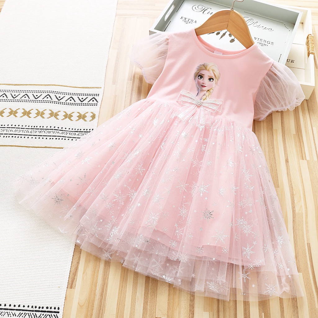 [Kacily]Bé gái 1-8 tuổi váy công chúa mới váy lưới bé gái váy đầm dự tiệc cho bé