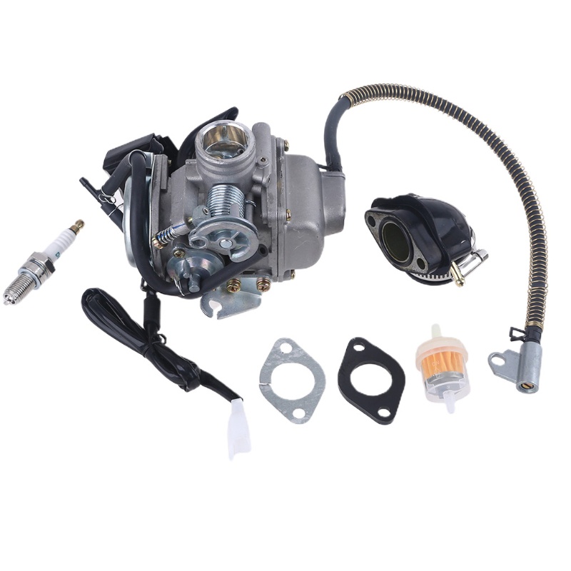 Bộ Chế Hòa Khí Cho Động Cơ GY6 125cc 150cc 152QMI 157QMJ ATV Go Kart Với Bộ Lọc Nhiên Liệu