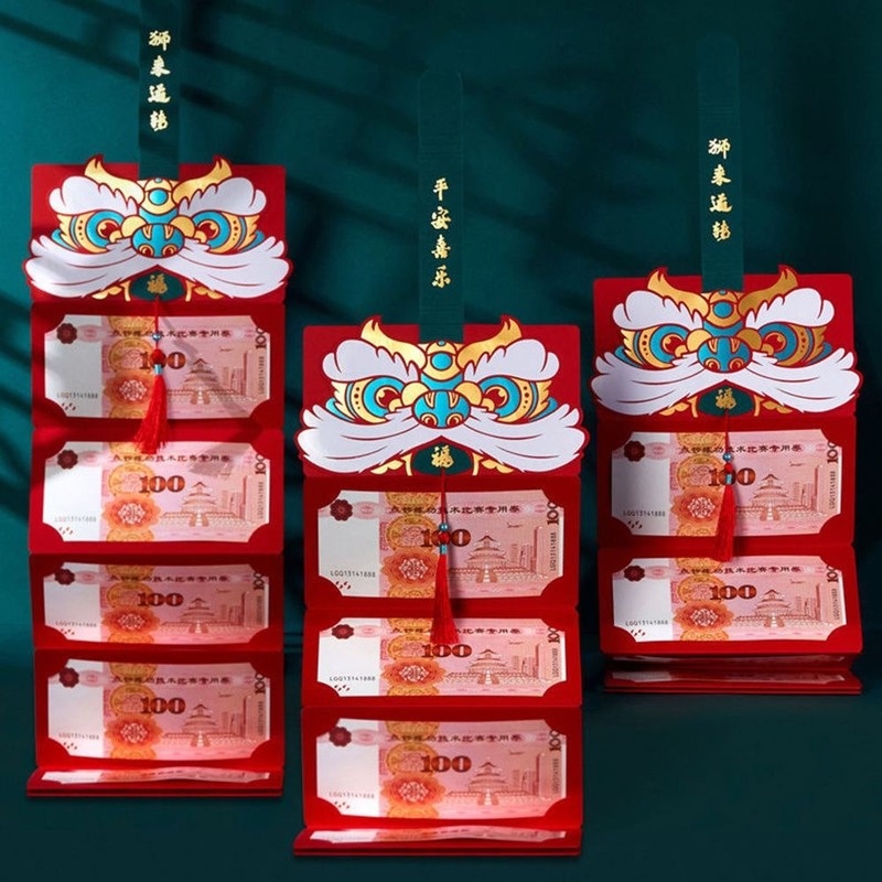 2022 Creative Ang Pao Foldable Red Envelope New Year Angpaw