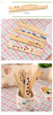 Thước kẻ gỗ hình thú