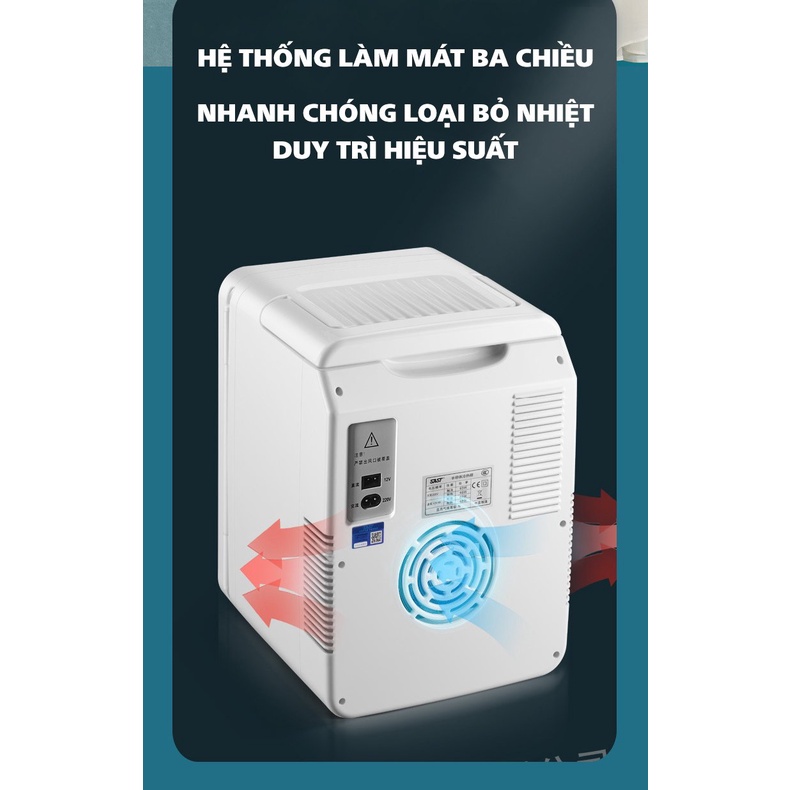 Tủ lạnh mini mặt gương có đèn led đựng mỹ phẩm dung tích 10 Lít [ BẢO HÀNH 1 ĐỔI 1] tiết kiệm điện