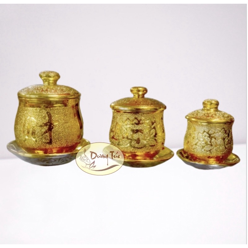 Đại Bi (Chung Có Nắp) Sứ Kim Sa ( đế cao - đế thấp)