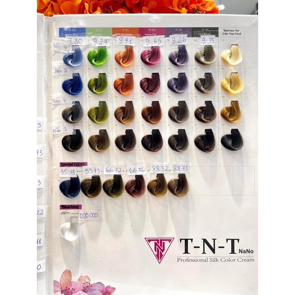 Bảng Màu TNT Nano - Bảng Màu TNT PLUS cho salon | TNT Hair Store -Thuốc Nhuộm Tóc TNT Chính Hãng