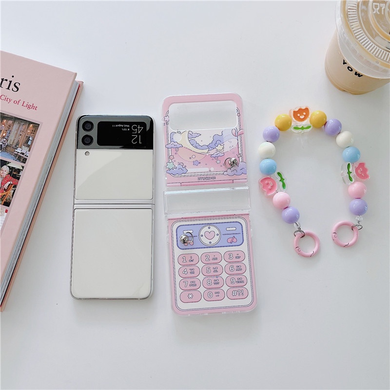 Ốp Điện Thoại PC Cứng Chống Sốc Họa Tiết Dễ Thương Cho Galaxy Z Flip 4 5G Z Flip 3