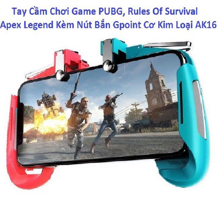 Tay Cầm Chơi Game PUBG, Rules Of Survival, Apex Legend Kèm Nút Bắn Gpoint Cơ Kim Loại AK16