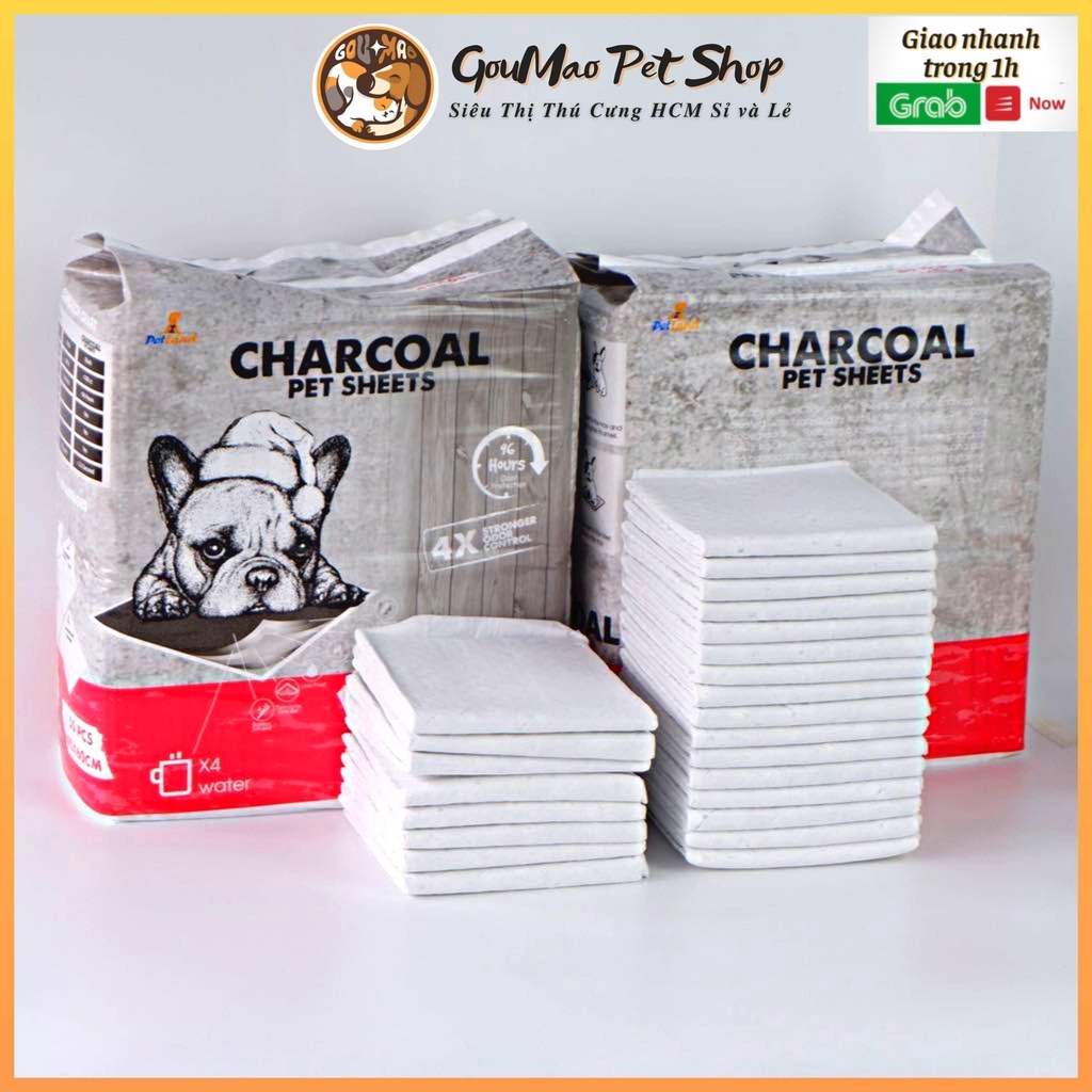 Tã lót vệ sinh, lót chuồng than hoạt tính CHARCOAL - Goumao Pet