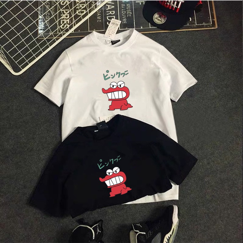 Áo Thun Cotton Trơn Tay Ngắn In Hình Khủng Long Nhỏ Phong Cách Nhật Bản Thời Trang Mùa Hè Mới Cho Nam Size M-8XL