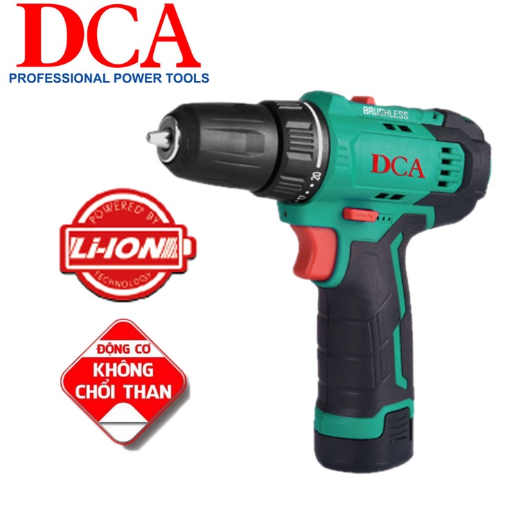Máy khoan vặn vít dùng pin Dca 12V ( không chổi than ) ADJZ23-10EK