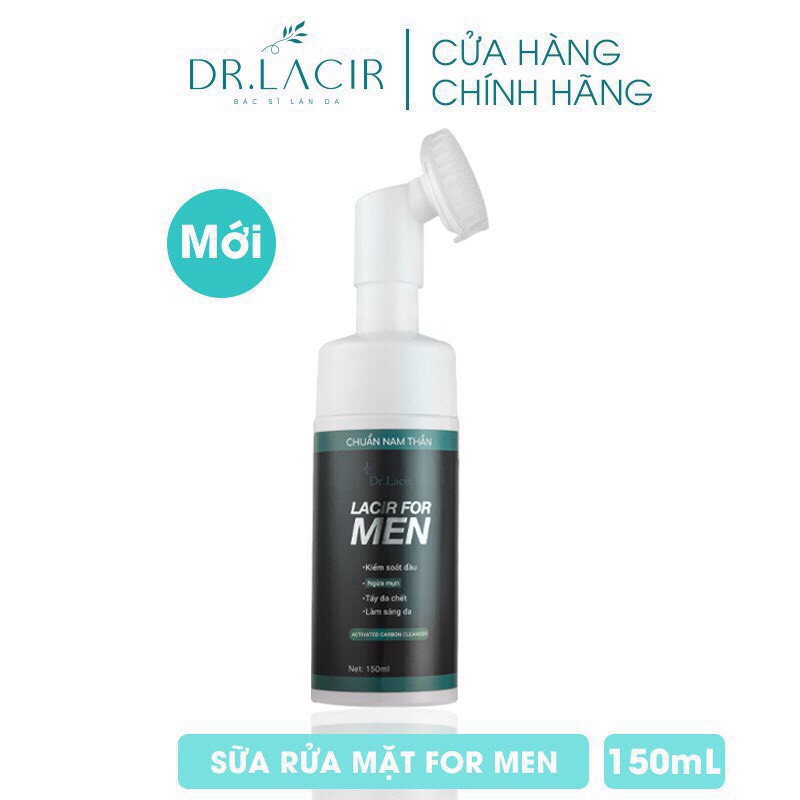 Sữa Rửa Mặt Nam Drlacir-Lacir For Men,Chai 150ml,chăm sóc da,Giúp làm sạch da mặt,loại bỏ bã nhờn,se khít lỗ chân lông
