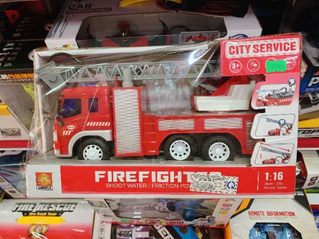 Xe đổ rác/ cứu hỏa/ công trình chạy trớn có đèn và âm thanh