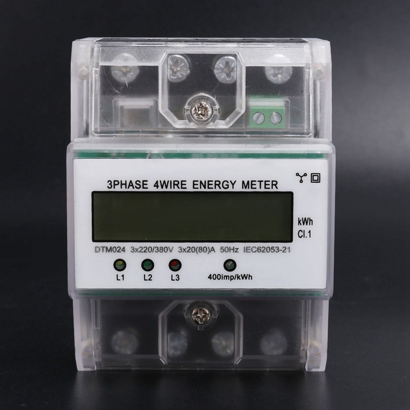 Đồng Hồ Đo Năng Lượng Kỹ Thuật Số 3 Pha 4 Dây 220 / 380V 20-80A