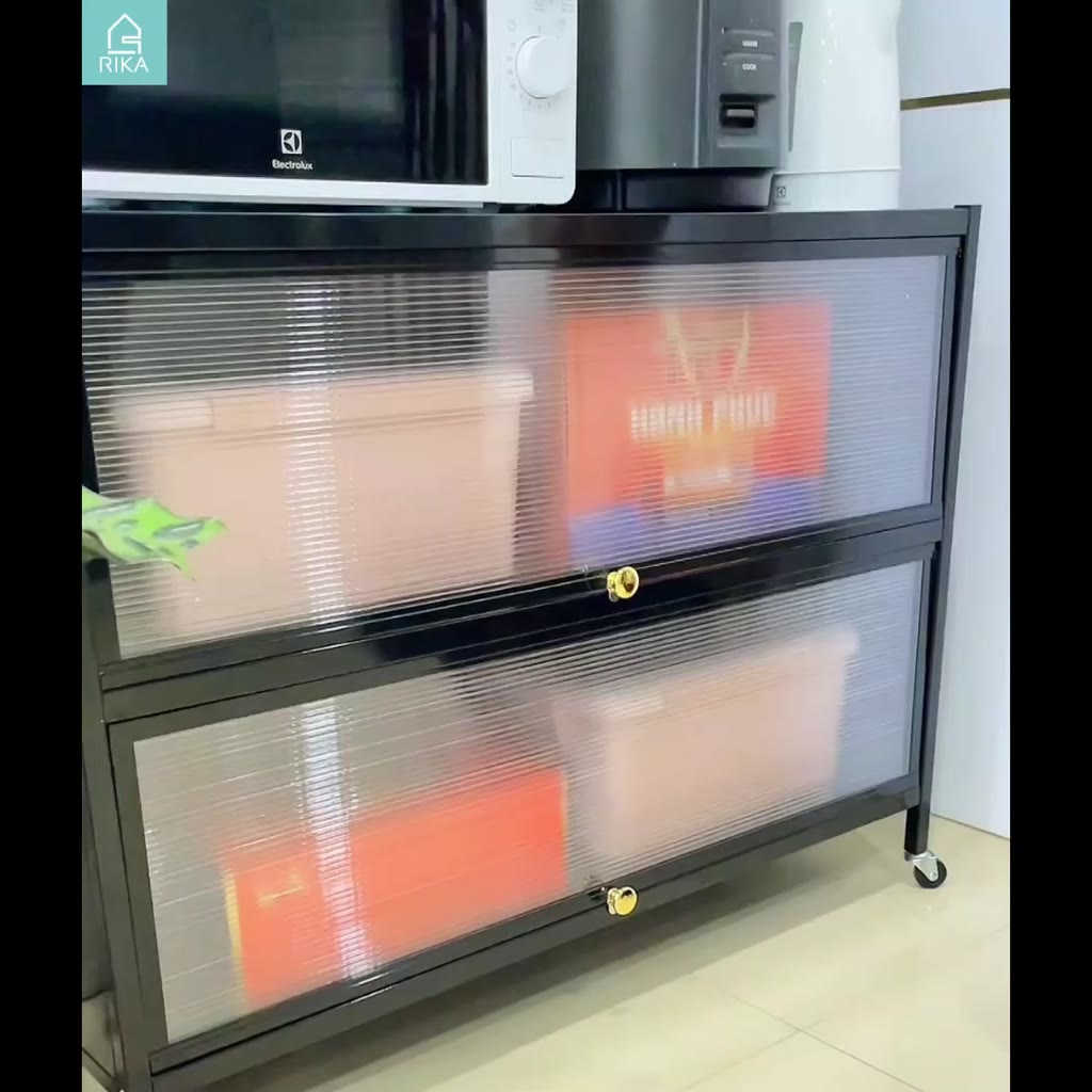 Kệ Tủ Bếp RIKA KDN88 Plus, Kệ Tủ Đa Năng Chất Thép Carbo Có Ngăn Tủ Đựng Đồ Dùng Nhà Bếp [Hàng Nhập Khẩu Chính Hãng]. | BigBuy360 - bigbuy360.vn