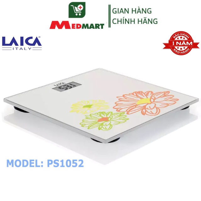 Cân Điện Tử Đo Trọng Lượng Cơ Thể LAICA PS1052 [Chính Hãng] Bảo Hành 12 Tháng – Medmart