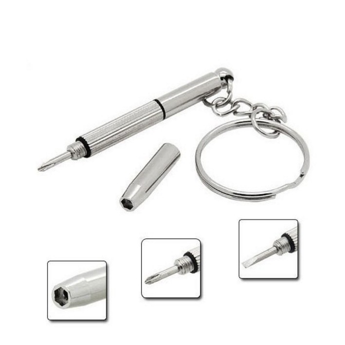 Tô vít mini 2 đầu kiêm móc khóa (vặn kính, đồng hồ, điện thoại...)