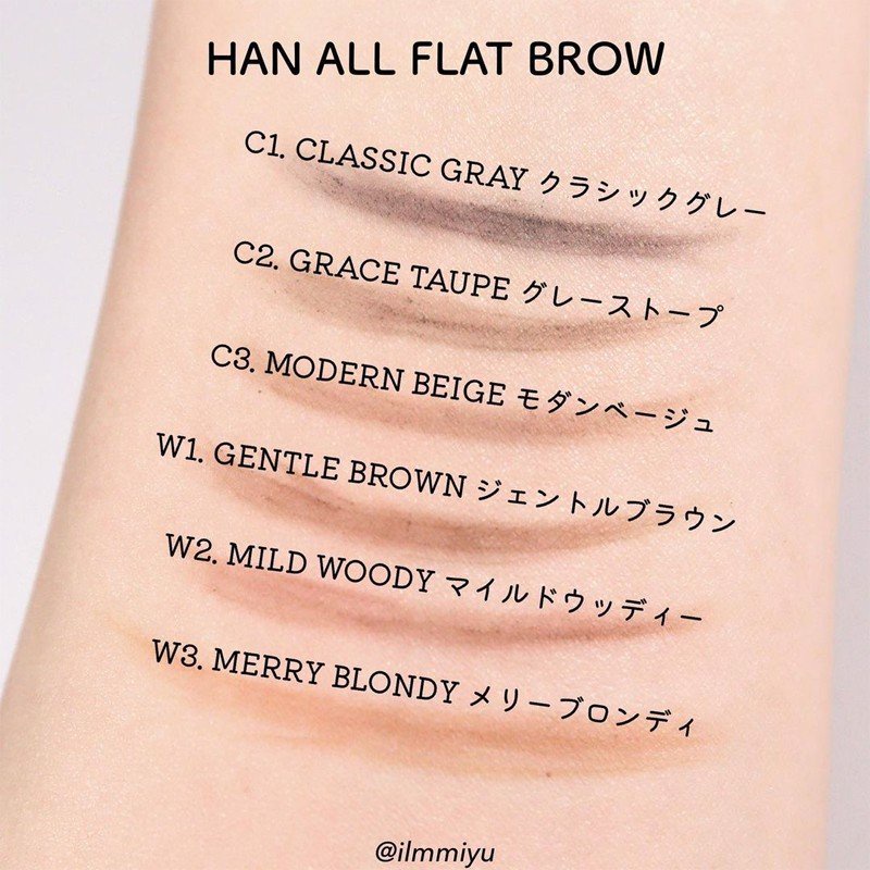 Combo Bảng màu mắt Romand Better Than Eyes 6.5g + Chì kẻ mày Romand Han All Flat Brow - Han All Line 0.17g