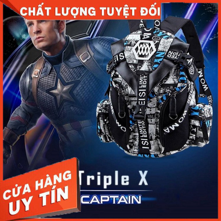 HÀNG NHẬP KHẨU -  (HÀNG CÓ SẴN SỐ LƯỢNG LỚN)Balo thời trang nam dáng thể thao phong cách game thủ TRIPLE X - Hàng Nhập K