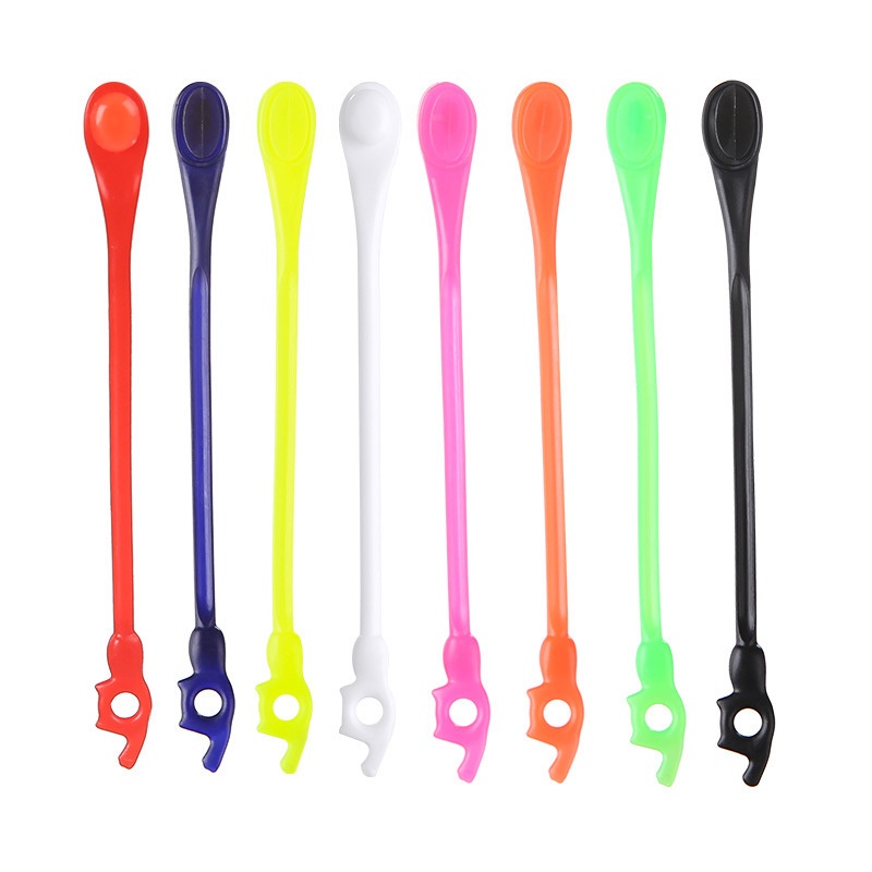 Set 12 dây giày bằng silicon đàn hồi phong cách thời trang cổ điển cho nam và nữ nhiều màu tùy chọn