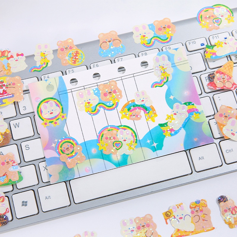 Cuộn Băng Keo 3m Họa Tiết Hoạt Hình Phong Cách Hàn Quốc Trang Trí Sổ Tay DIY