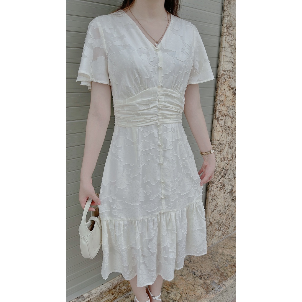 Váy CRUSH TAY CÁNH TIÊN tiểu thư có cl