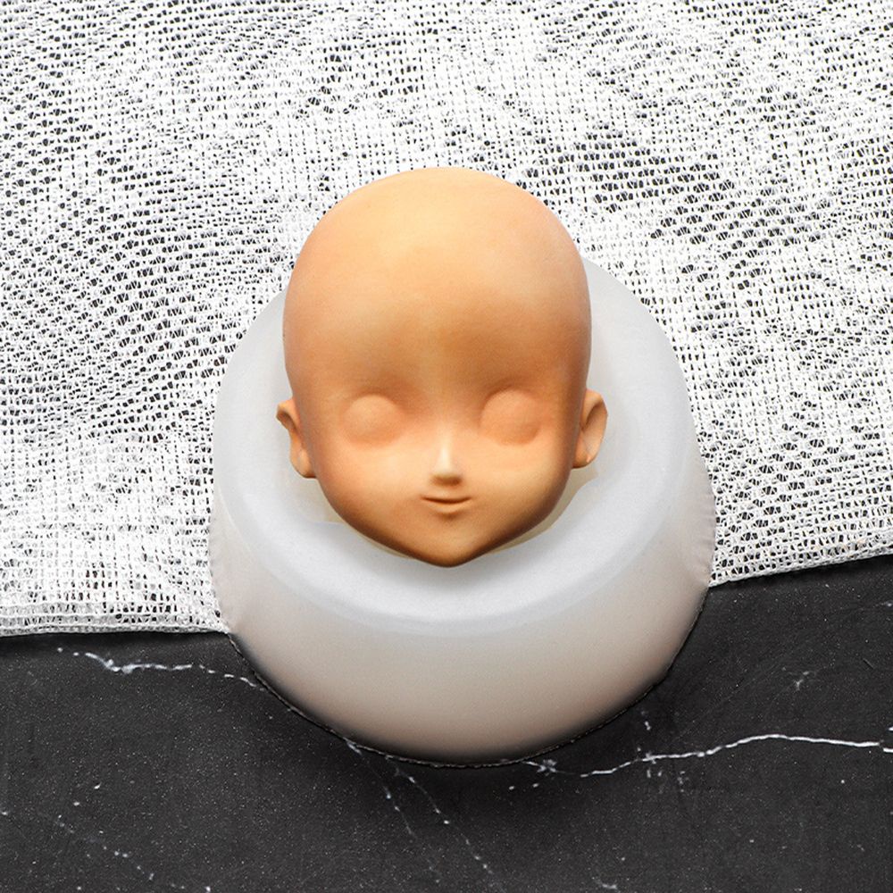 FASHYUNER Khuôn silicon tạo hình mặt búp bê em bé 3D phiên bản Q DIY